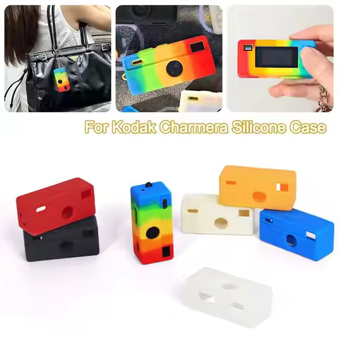 Gifts Silicone For Kodak Charmera Case Scratch With Lanyard Keychain Camera Protection Cover Resista