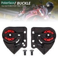 POKERFACE Pair Motorcycle Helmet Shield Base Holder Replacement Visor Lock Base Parts Windscreen Hol