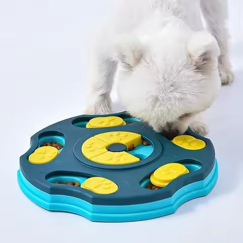 Dog Puzzle Toys Slow Feeder Interactive Increase Puppy IQ Food Dispenser Slowly Eating NonSlip Bowl 
