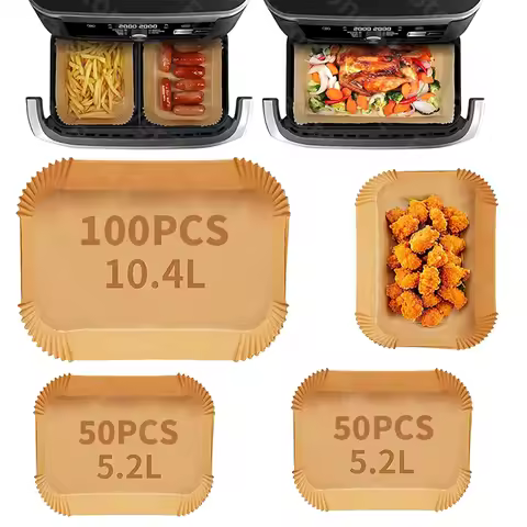 Air Fryer Baking Paper 10.4L Baking Paper for Ninja Foodi Flex Air Fryer AF500EU Disposable Paper Li