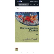 BOOK Communication Mosaics 7th Edition by Julia T. Wood Wood Wood
