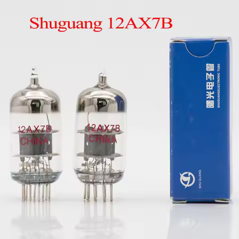 Shuguang 12AX7B 12AU7 Vacuum Tube Replaces ECC83 7025 6N4 Tubes Original Precision Pairing Applicabl