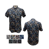 【Ready Stock】 Baju Kemeja Bunga/Floral design Bentop Modern Floral Batik Short Sleeve