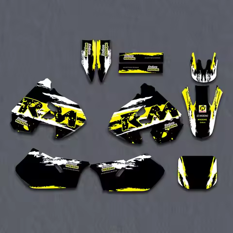 NICECNC For Suzuki RM 125 RM 250 RM125 RM250 1999 2000 Motocross Fairing Graphics Background Decal S