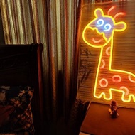 【客製化商品】LED 霓虹燈 空間氛圍小夜燈 長頸鹿