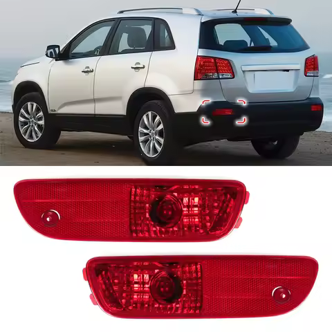 Car Rear Bumper Brake Light Reflector Fog Lamp Warning Light Tail Light For KIA Sorento 2009 2010 20
