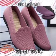 JF4 Wanita Breathable Mesh Lazy Flats - Lightweight & Soft Sole