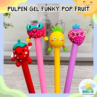 Funky Pop Fruit Premium DJ Pineapple Strawberry Character Gel Pen Cute Unique Adorable Wholesale