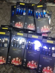 三合一電話充電線