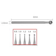5PCS Dental Bur Carbide Tungsten Tulang Round Low speed RA / Bur Metal Round Lowspeed