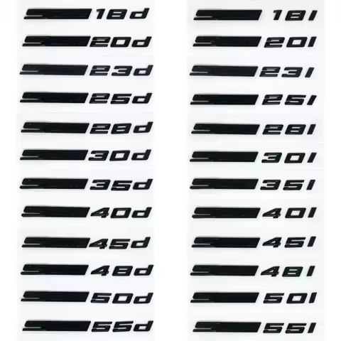 Etiqueta engomada del emblema del coche 3D ABS negro brillante SDrive18i 20i 23i 25i 28i 30i 35i 40i