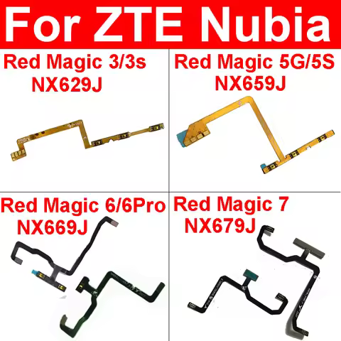 Power Volume Buttons Flex Cable For ZTE Nubia Red Magic 3 NX629J 3S 5G 5S NX659J 6 6Pro NX669J 7 NX6