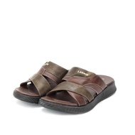 LARRIE Men Olive  Soothe Sole Comfy Open Toe Sandals 592514-682SV-7P-OLIVE