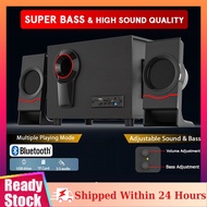 【Shipped From Penang】USB Bluetooth Computer Speaker Bass Stereo Music Player Subwoofer Speaker