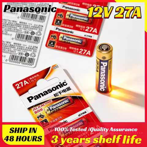 12V 27A Alkaline Battery A27 MN27 27AE L828 2L828 K27A High Capacity Long-Lasting Power for Remote C