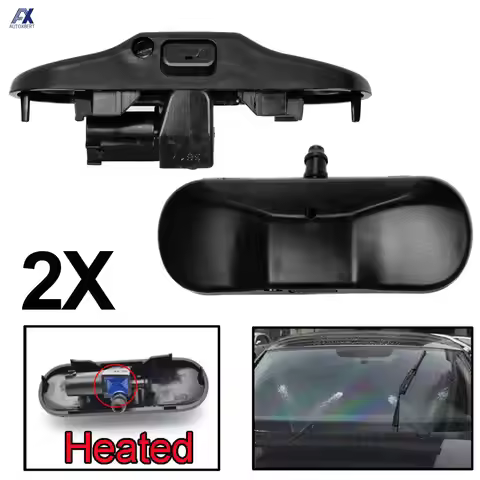 2pcs Car Front Windshield Washer Nozzles Jet Heated For Audi TT A1 8X A4 B8 Q3 Q5 Q7 4L Front Window
