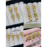 IBUY 916 Hard Gold Molly/Doraemon/Mickey/Shin-Chan Spoon 22K (916) 916硬金 茉莉/小叮当/米奇/小新汤匙