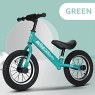 (RARE) 14  inch air tyre balance bike/ kids balance bike side stand for 2-7 years old boys and girls