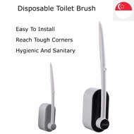 Disposable Toilet Brush Hygienic & Sanitary Easy Installation Surface Mounted
