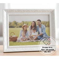 Type 518 white - White carved photo frame size. 16R (40x50cm) - Photo Frame - Photo Frame