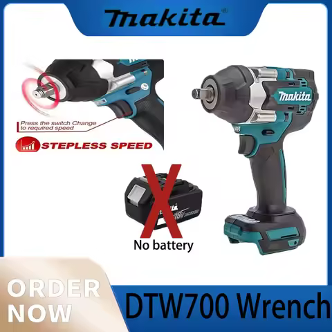 Makita DTW700 Cordless Impact Wrench 18V Brushless Motor 700 Nm Variable Speed Electric Wrench High
