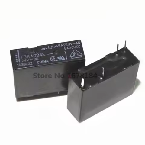 5Pcs Relay F3AA005E F3AA005 F3AA012E F3AA012 F3AA024E F3AA024 5VDC 12VDC 24VDC 4Pin 5A 250VAC