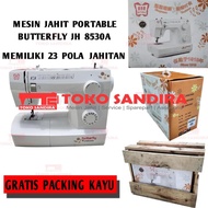 Mesin jahit BUTTERFLY JH 8530A/Mesin jahit portable JH8530A/BUTTERFLY