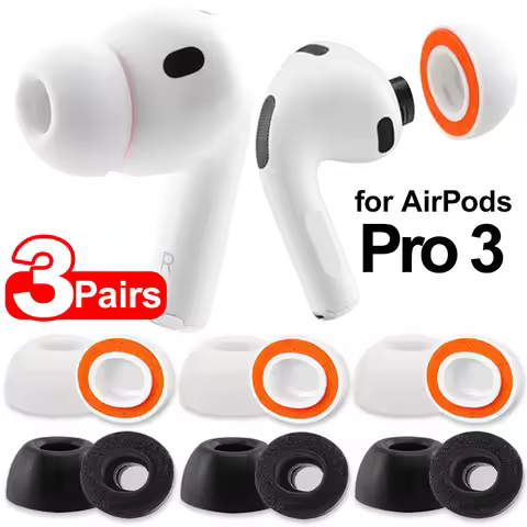 S/M/L Memory Foam Replacement Eartips For Apple AirPods Pro 3 Soft Sponge Earpads Cap Ear Tips for A