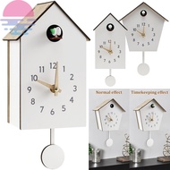 Cuckoo Clock Plastic Cuckoo Wall Clock with Bird Tweeting Sound Hanging Bird Clock Battery Operated Cuckoo Clock for Home Living Room SHOPSBC8861