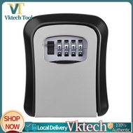Wall Mounted Key Lock Box with 4 Digit Combination Lock Key Secure Cabinet Store Up To 5 Key Passwor
