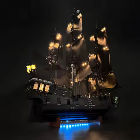 BYB LED Light Kit For LEGO 10365 Captain Jack Sparrow's Pirate Ship Building Blocks Decorative Lamp 