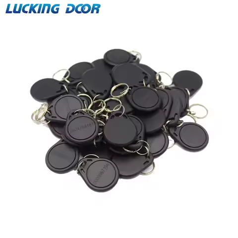 100pc/lot 125khz RFID Keychain NO3 ID Keyfob RFID Tag TK4100 Access Control Card Sticker Key Fob Rin