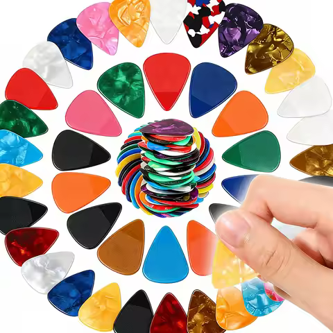36/72pcs 0.5mm ABS Guitar Picks for Guitar Bass Ukulele Musical Instrument Accessories for Practice,