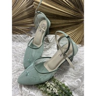 Rafaizoutfit women's wedding shoes, Natalia sage green shoes, 7cm high, tofu