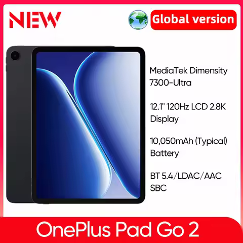 OnePlus Pad Go 2 Global Version Tablet 12.1" 2.8K 120Hz Display 10050mAh Battery MediaTek Dimensity