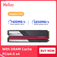 SSD NV7000 Netac 1TB M.2 PCIe 4.0X4 NVMe 7400MB/S SSD 2TB 4TB M2 2280ดิสก์แบบแข็งภายในสำหรับ PS5เดสก