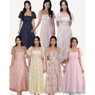 Claike label | Odette Dress | Vintage Dress | White Dress | Pink Dress