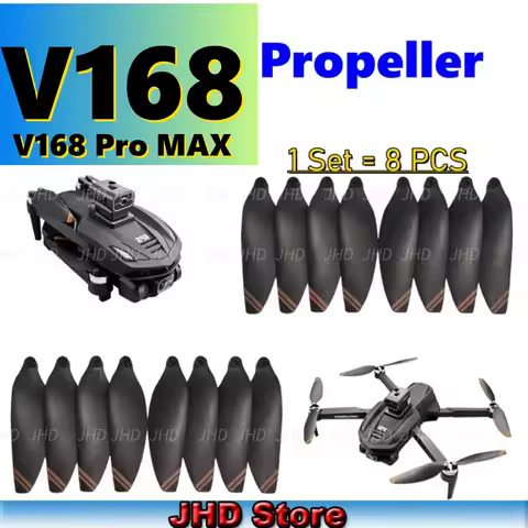 JHD Drone Propellers For V168 Pro For V168 ProMax Drone Spare V168 Pro Max GPS Drone Paddles Parts V