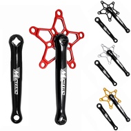 MEIJUN 412 Folding Bike Square Hole Cranks For Brompton EIEIO 170mm Chainwheel Crank BCD 130mm Alumi