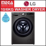 LG FV1410H3BA 10/6KG WASHER DRYER ( 4 TICKS) WITH FREE DETERGENT BY LG