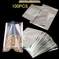 FREEYIO785BH 100PCS Heat Seal Bag Silver Saran Wrap Kitchen Supplies Storage Pouches