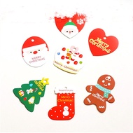 10set / Christmas gift / Tag gift card gift baking handmade bag decoration DIY accessories insert