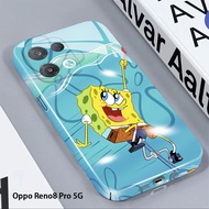 Casing For OPPO Reno8 5G Reno5 Reno New Film Case Gloss (SpongeBob SquarePants) Full Cover Hard Cases