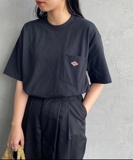 全新日本2026 DANTON前口袋刺繡瓦片短袖T恤DANTON Tee DANTON Tshirt