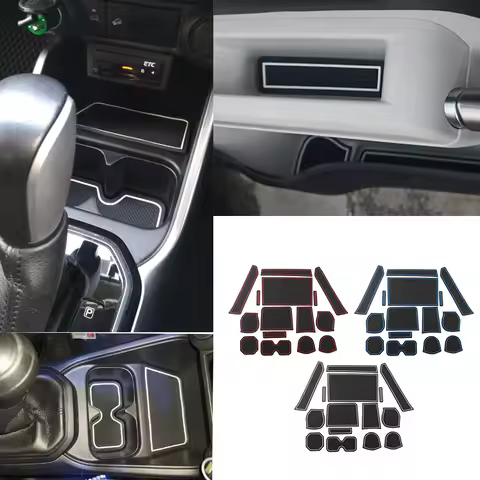 Gate Slot Cup Pad Car Mat Anti Slip for SUZUKI IGNIS Non-Slip Door Groove Mats Rubber Coaster Interi