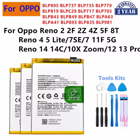 BLP895 BLP819 BLPC29 BLP705 BLPB43 BLPB49 BLPA41 BLP893 BLP835 Battery For OnePlus Oppo Reno 2 4Z 5F
