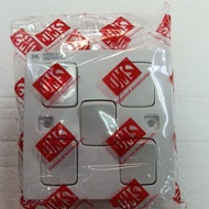 UMS switch 6series 5g1w 6051 5 gang 1way sp