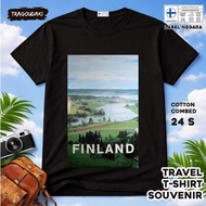 FINLAND 4-Piece SOUVENIR T-Shirt FINLAND STATETAG 24S COTTON PREMIUM SOUVENIR GIFT
