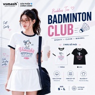 Vsmash Sportwear BUDDIES TEE Women's Badminton T-shirt – Soft, Breathable, Good Absorbent, Elastic B