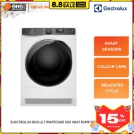 Electrolux 8KG UltimateCare™ 500 Heat Pump Dryer EDH803J5WC Energy Saver 60% Delicate Cycle EDH803J5